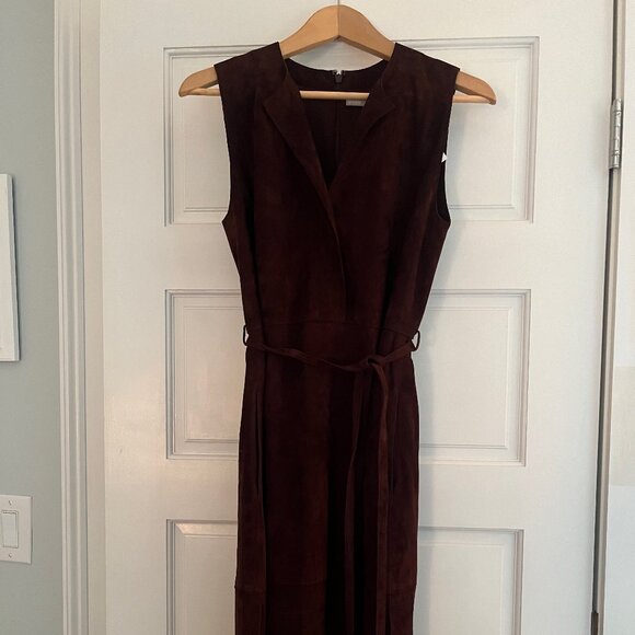Vince Dresses & Skirts - Vince 100% Lamb leather Suede Dress - 4